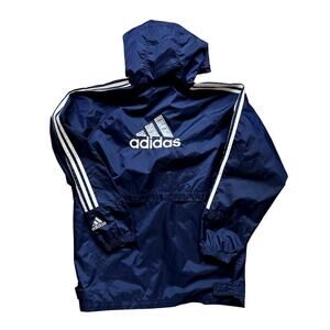 VTG 90s Adidas Navy Windbreaker Unisex Size Small